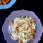 Prawn rice with Dragon Chicken