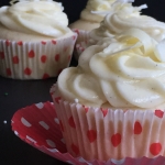 White Chocolate Cupcake with truffle filling