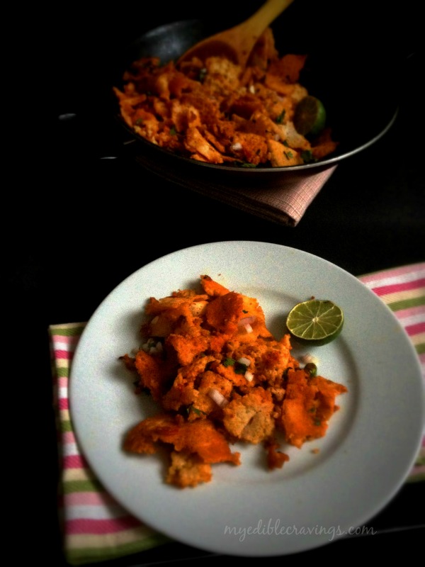 Kothu chilli dosa